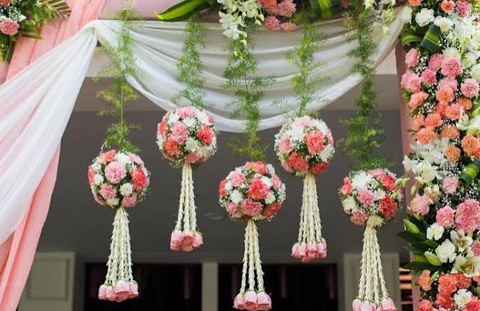 Wedding Flower Balls & Hanging Blossoms