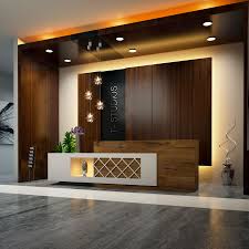 T Studios Interior Reception By Egmdesigns Reception Desk Design Office Table Design Office Reception Design