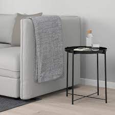 gladom tray table black 17 1 2x20 5 8 ikea in 2020 salontafel tafel frame ikea