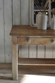 A handsome and generously proportioned french dining or farm table with rich color and nice patina. Antique Pine Vintage Kitchen Island Two Drawer Console