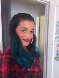 Manic Panic Enchanted Forest Over Faded Blue Moon Dyed Hair Manic Panic Enchanted Forest Hair