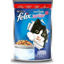 felix junior sigir etli yavru pouch yas kedi mamasi 100 gr x fiyati