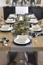 Add a few rustic touches with wooden napkin rings and colorful. Masculine Dinner Party Ideas Home With Holliday Dinner Party Table Dinner Party Table Settings Dinner Table Setting