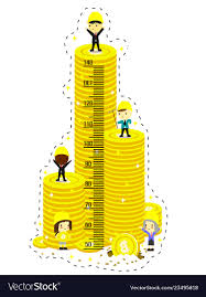 Kids Height Chart With High Coin Tower