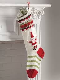Waiting for santa even it is still summer. Seasonal Knitting Patterns Waiting For Santa Stocking Knit Pattern