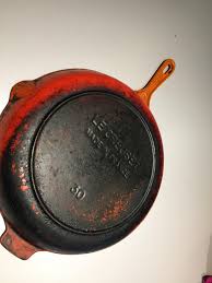 Also, le creuset makes their own cleaner they say is designed for enameled cast iron. Found A 30cm Le Creuset In A Garage Sale How Do I Strip It Without Damaging The Enamel Castiron