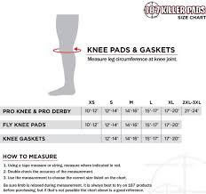 187 killer pads size chart knee skatepro