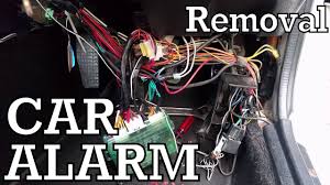 How To Remove A Car Alarm Youtube