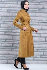 Tesettur Giyim Kap Modelleri En Ucuz Fiyatlara En Kaliteli Urunler Moda Sevinc 39 De Modasevinc 29 9 Tl Kusagi Deri Garnili Kap Hardal Moda Giyim Urunler