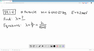 Consider how the proton and electron can be related via their masses the step 3: Solved An Electron Has A De Broglie Wavelength Of