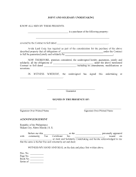 Example a and b are solidarity debtors to c and d, solidary creditors in the amount of p 10, 000. Joint And Solidary Undertaking