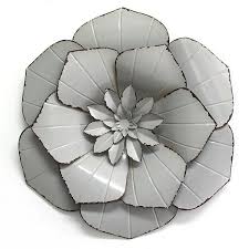 Rated 4.8 out of 5 stars. Stratton Home Decor Grey Metal Flower Wall Decor