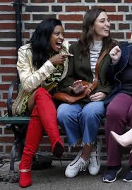 How/when & where to watch: Renee Elise Goldsberry Sara Bareilles Paula Pell And Busy Philipps Girls5eva Set In Nyc 11 03 2020 Celebmafia