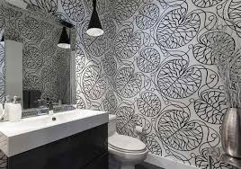 We have an extensive collection of amazing background images carefully chosen by our community. Black And White Wallpaper In 15 Bathrooms And Powder Rooms Home Design Lover
