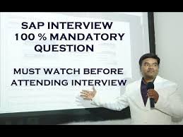 100 Mandatory Question In Sap Interview Youtube Interview Preparation Business Analyst This Or That Questions