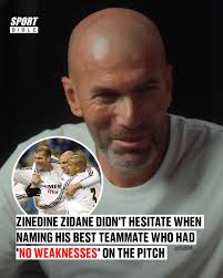 🗣️ "He's probably the best I ever played with." 🗣️ "There was no system  or tactics that could stop him." Zidane has played with some of the  greatest of all time. To