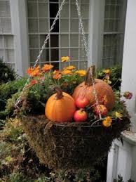5th And State October 2009 Fall Outdoor Decor Fall Hanging Baskets Fall Front Porch Decor