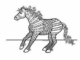 Supercoloring.com is a super fun for all ages: Patterned Horse Coloring Page Horse Coloring Pages Horse Coloring Happy Easter