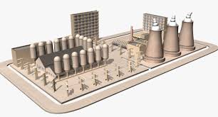 Nuclear Power Plant Catoon 3d Model Tools Max C4d Obj 3ds Fbx Lwo Stl Nuclear Power Plant Nuclear Power Power Plant