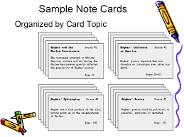 Bibliography cards and note cards: Research Paper Note Cards