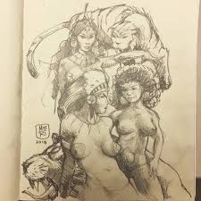 Several pencil studies for 'fire and ice' movie (large) early 1980s art type: Dimitar Stoykow Jr On Twitter Doodeling Frazetta Stuff Art Illustration Drawing Draw Animals Picture Woman Artist Sketch Sketchbook Paper Pen Pencil Warrioress Instaart Doodles Instagood Gallery Frazetta Creative