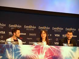Petra maria mede (born 7 march 1970) is a swedish comedian, dancer, actress and television presenter.1 she was born in stockholm, and grew up in gothenburg. Press Conference With The Host Mans Zelmerlow And Hostess Petra Mede Eurovisionary Eurovision News Worth Reading