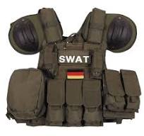 COMBAT VEST - "SWAT" - WITH QUICK RELEASE - MFH® - OD GREEN