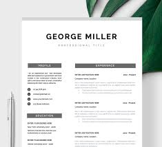 Download free cv or resume templates. Professional Resume For Word Cv Template Mac Or Pc 1 Page Minimal Resume Cover Letter Modern Resume Template Instant Digital Download Paper Paper Party Supplies Shantived Com