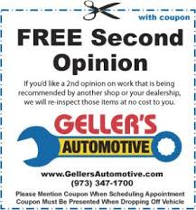Coupon Free 2nd Opinion Repair And Maintenance Coupons Automotive