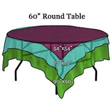 Linen Sizing Tips Learn How To Calculate Linen Sizes For Your Needs Round Table Decor 60 Inch Round Table Table Cloth