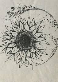 1000 Ideas About Sunflower Drawing On Pinterest Owl Sketch Tattoos Sunflower Tattoos Body Art Tattoos