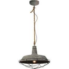 Suspension E27 Design Rope Metal Gris Beton 1 X 60 W Brilliant Leroy Merlin Kitchen Chandelier Pendant Light Ceiling Lights