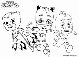 Connor / catboy, amaya / owlette and greg / gekko. Pj Masks Coloring Pages