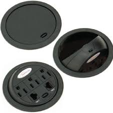 Six Usb Power Grommets For The Desk And Kitchen Desk Grommet Cable Management Pop Up Outlets