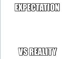 Why do we have so many perfect expectations? Expectations Vs Reality Meme Template Photos Idea