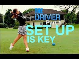 You're going to play a lot more golf. Driver Set Up Is Key Part 1 Golf With Michele Low In 2021 Golf Stance Golf Michele