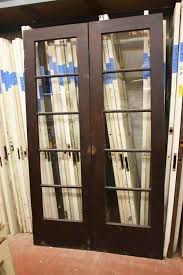No Jan13 61 Ten Light French Doorset Stained Painted 5 Sets Available 48 W X 79 3 4 H X 1 7 Mahogany Doors Architectural Antiques Architectural Salvage