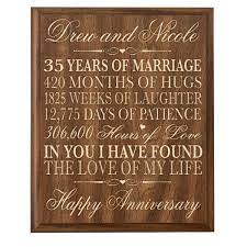 With such wonderful 35th anniversary gift choices, you can't go wrong with any of them. Buy Personalized 35th Wedding Anniversary Gift For Couple Custom Made 35th Anniversary Gifts For Her 35th Wedding Anniversary Gifts For Him 12 Inches Wx 16 Inches H Walnut In Cheap Price On Alibaba Com