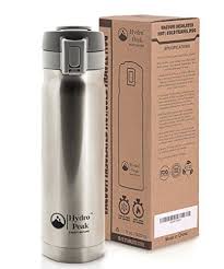 Hydro Peak 17oz Double Wall Vacuum Insulated 304 Stainless Steel Coffee Travel Mug One Touch Lock Lid Coffee Travel Stainless Steel Coffee Thermos Water Bottle