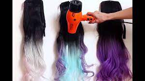 Heat Sensitive Thermochromic Magic Color Changing Hair Extensions Hair Color Dyed Hair Bright Hair