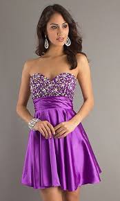 Short Strapless Purple Party Dress By Dave Cheap Homecoming Dresses Purple Prom Dress Beaded Party Dress
