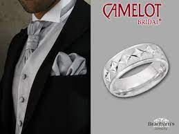 The Kegan Wedding Band By Camelot 8mm Silver Comfort Feel With Engravings Wedding Band Engraving Fine Jewels Mens Wedding Bands