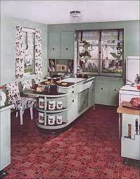 1940s Vintage Kitchen By Armstrong Retro Home Decor Vintage House Vintage Kitchen
