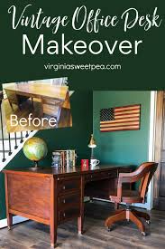 Let me show you how with a folding table makeover. Vintage Office Desk Makeover Sweet Pea