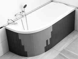 Badewanne einbauen mit wannentrager hornbach badewanne scharze montieren. Verkleidung Styropor Schurze Zum Verfliesen Fur Eckwanne Badewanne 240 X 58 Cm Universell Ecolam