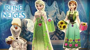 C'est l'anniversaire d'anna, et elsa et kristoff sont décidés à lui offrir la plus belle fête dont on puisse rêver, mais les pouvoirs « glaçants » d'elsa pourraient bien provoquer une catastrophe. Reine Des Neiges Poupees Magnetiques En Bois Fete Givree Frozen Fever Magnetic Dress Up Youtube