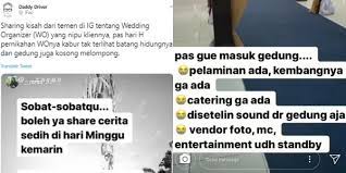 Keduanya ditangkap di sekitar cianjur atas nama bjm. Penipuan Hd Wedding Organizer Pilu Resepsi Pernikahan Digelar Tanpa Makanan Karena Kena Tipu Wo Taew Misty Rowe Fucked