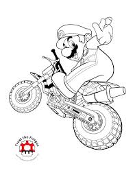 Mario Cycle Wii Jpg Image Coloriage Moto Coloriage Mario Coloriage