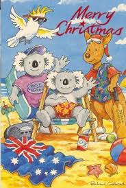 Pin By Crystal Akers On Christmas Oz Style Aussie Christmas Australian Christmas Cards Christmas In Australia