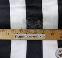 Satin Prints Fabric Stripes Black White / 52" Wide/Sold by The Yard